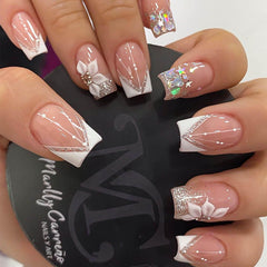 RUOKEXIN front packaging showing complete 24-piece nail set and included tools benefits quick setup