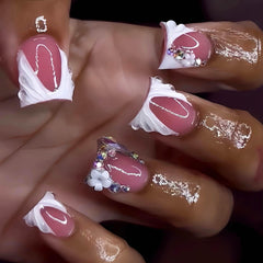RUOKEXIN front packaging showing 24-piece French tip set and included tools for convenience