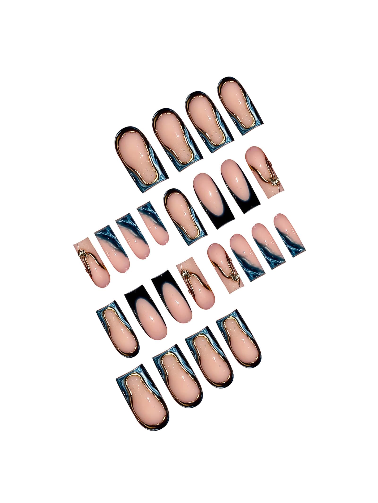 RUOKEXIN nails in use during application demonstrating quick salon-style results
