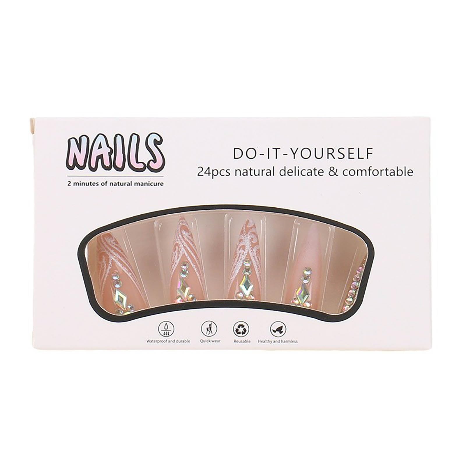 RUOKEXIN nails worn on hands demonstrating stiletto style and confident look