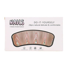 RUOKEXIN nails worn on hands demonstrating stiletto style and confident look