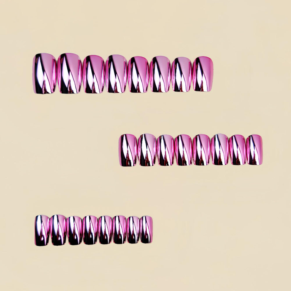 RUOKEXIN side profile of medium length square nail showing comfortable fit benefit