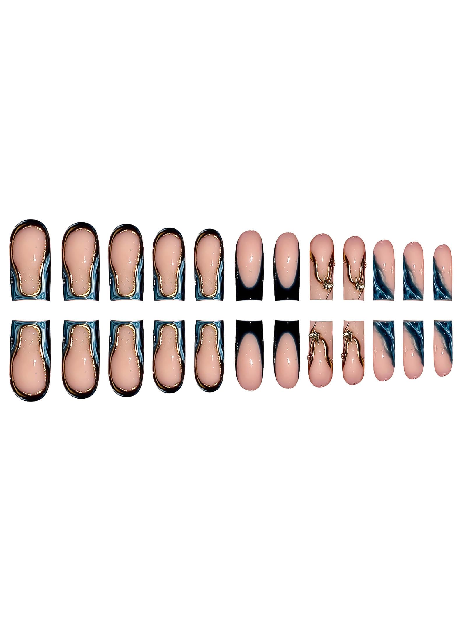 RUOKEXIN scale comparison showing nail lengths and fit options for comfort