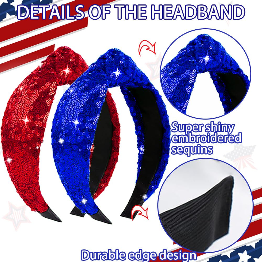 RUPOFUZA headband worn with ponytail showing secure hold and party-ready style