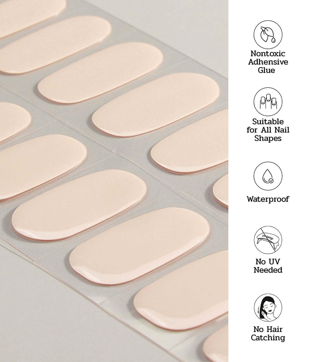ruyeefam nail in use being pressed onto nail for fast, mess-free application