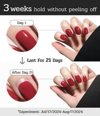 ruyeefam size comparison on fingers to ensure perfect-fit nail coverage
