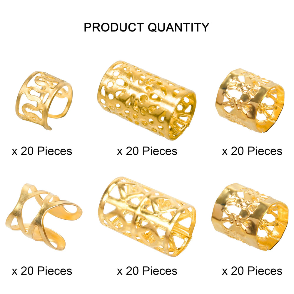 Close-up of Ryalan gold bead texture and alloy detail for long-lasting shine benefit