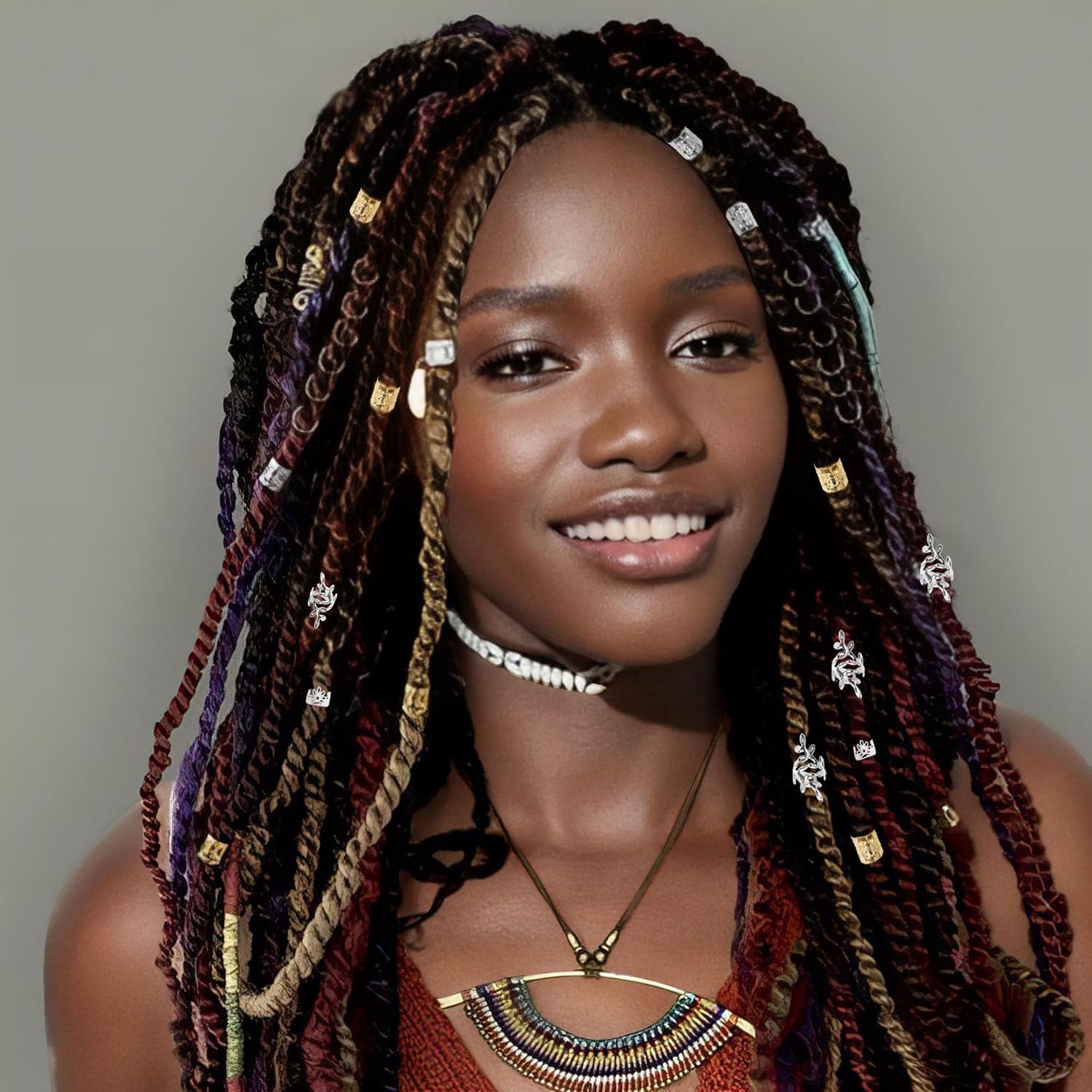 Ryalan styled model at event showing polished accessory effect