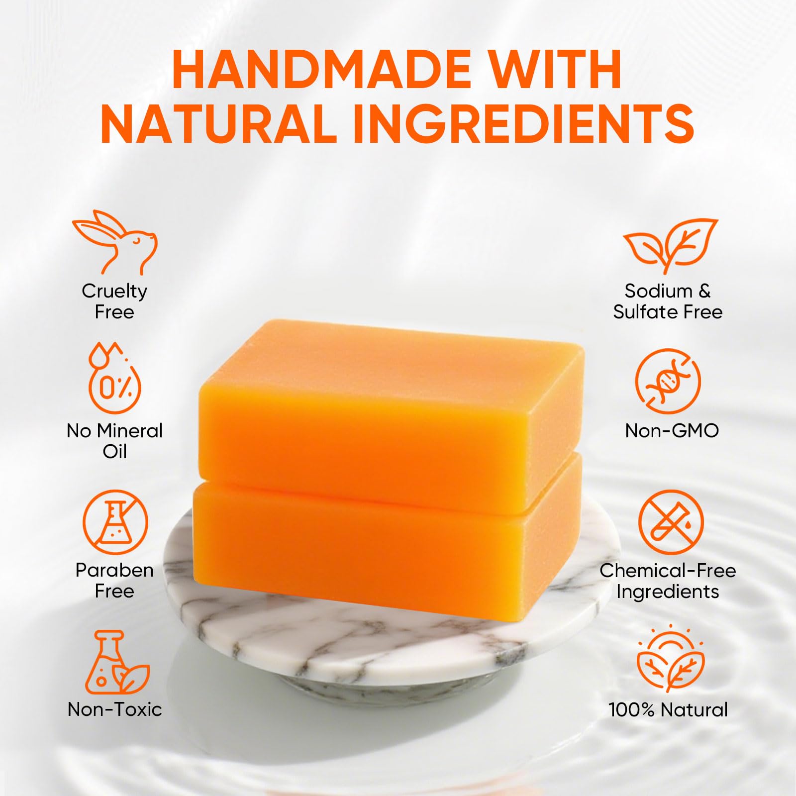 RYH soap washing feet showing deodorizing and deep clean