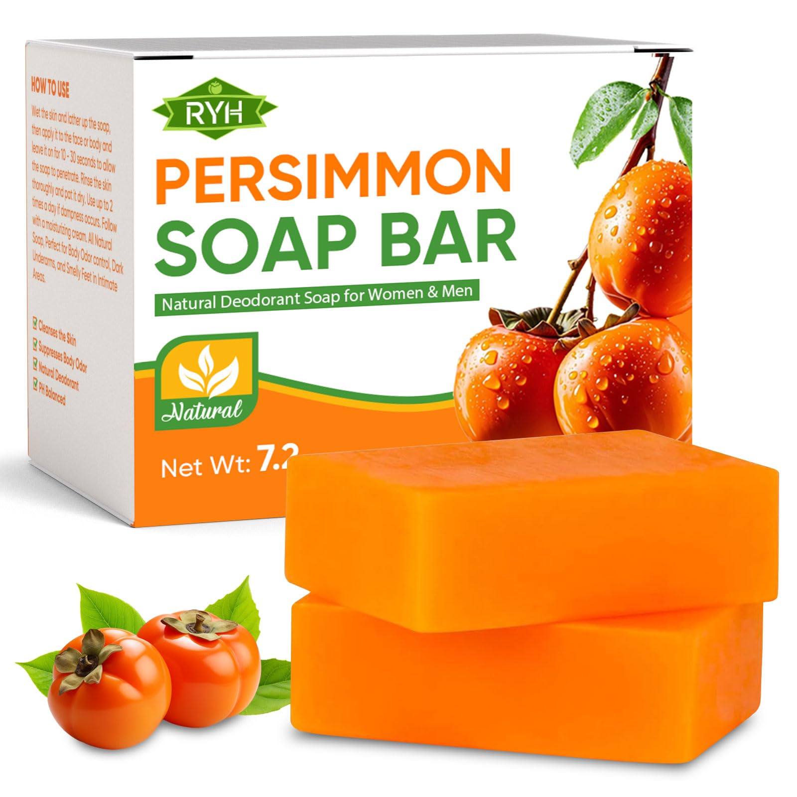 RYH soap front packaging showing two bars and benefits