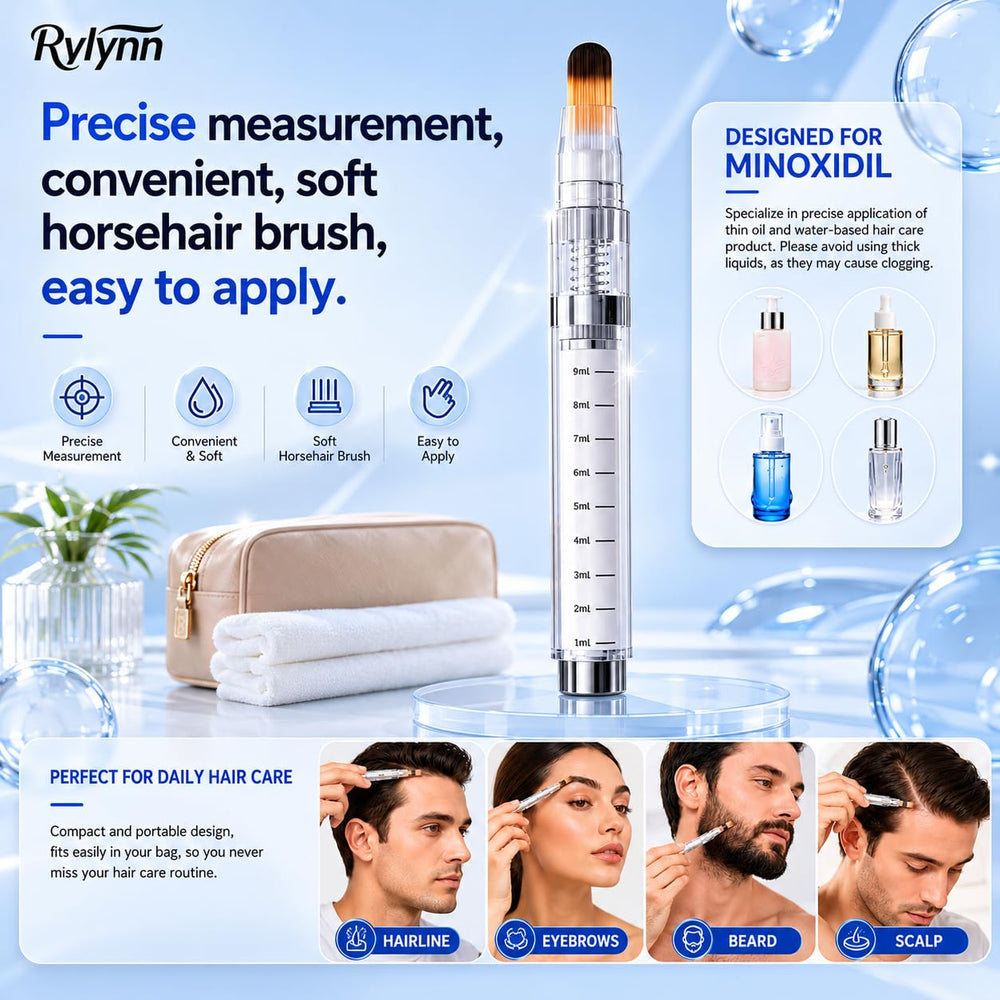 Rylynn applicator in travel pouch highlighting portability for daily routines