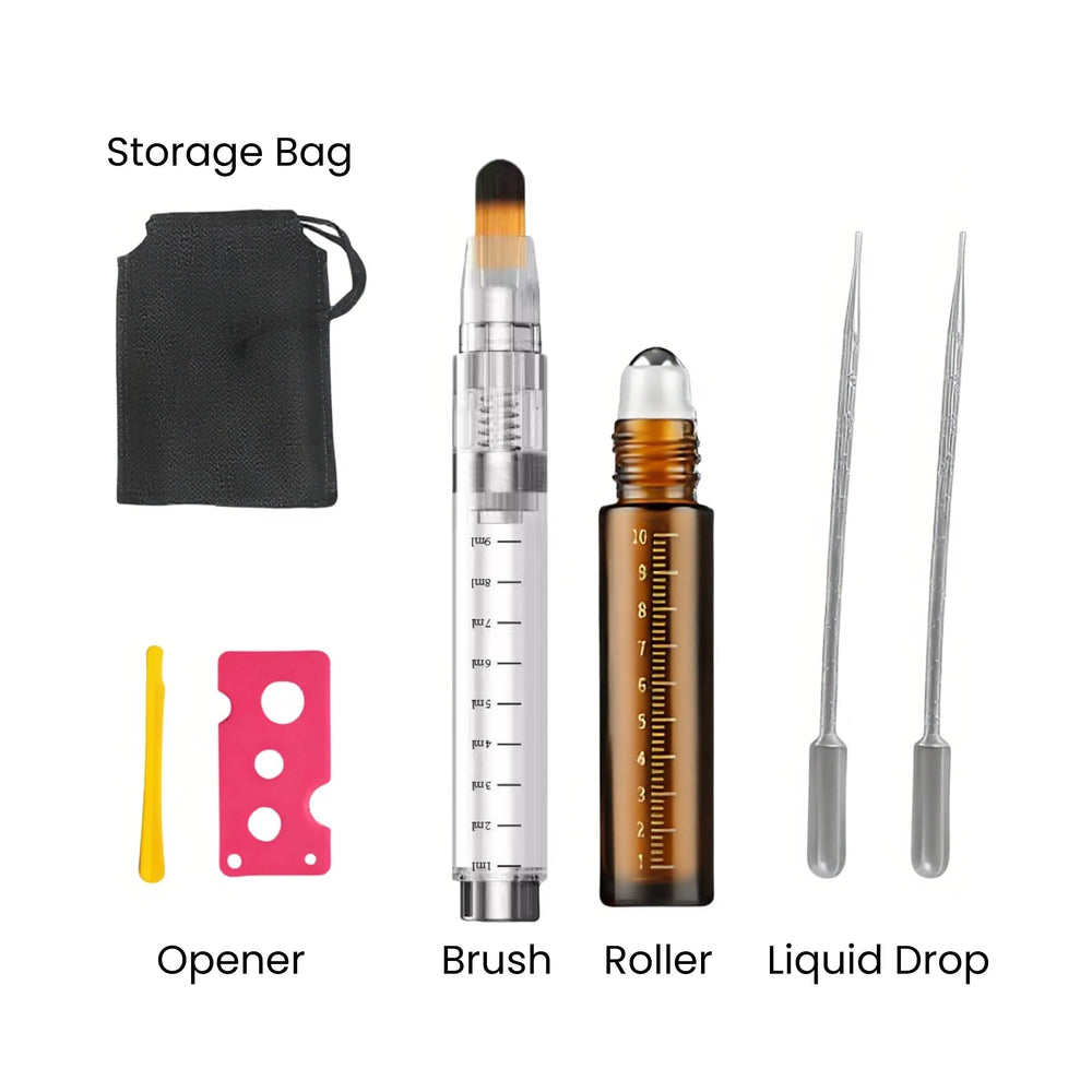 Rylynn packaging and kit layout displaying all components and organized storage