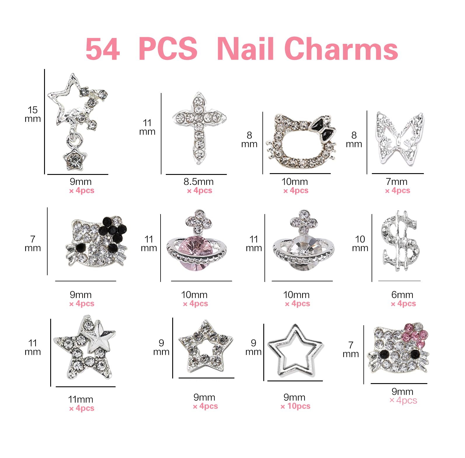 rythsans close-up of silver metal charms highlighting texture and detailed engraving for durability