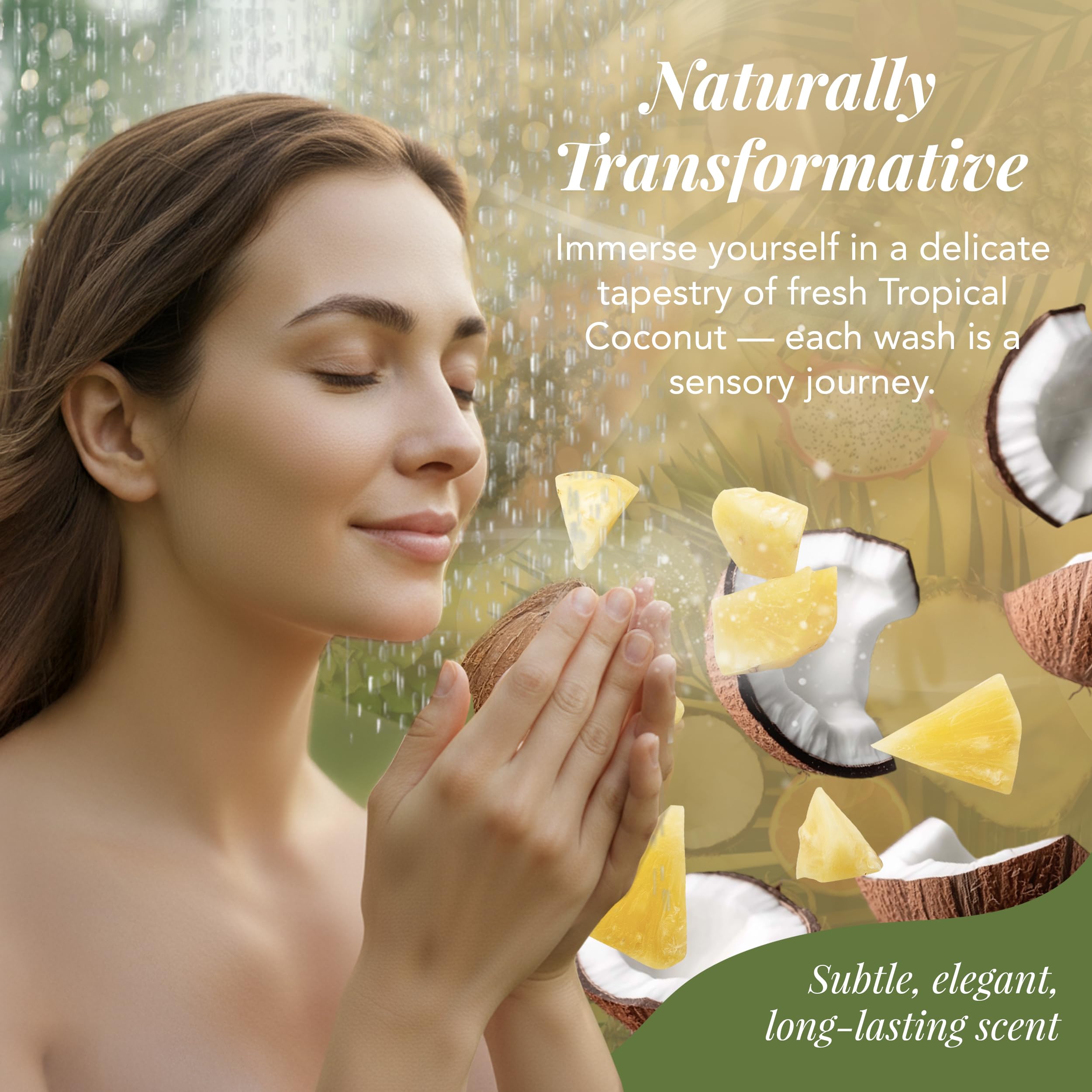 Saavy Naturals coconut shea butter aloe trio to show nourishing botanicals