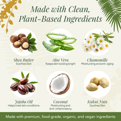 Saavy Naturals creamy lather texture close-up for soft, non-drying cleansing