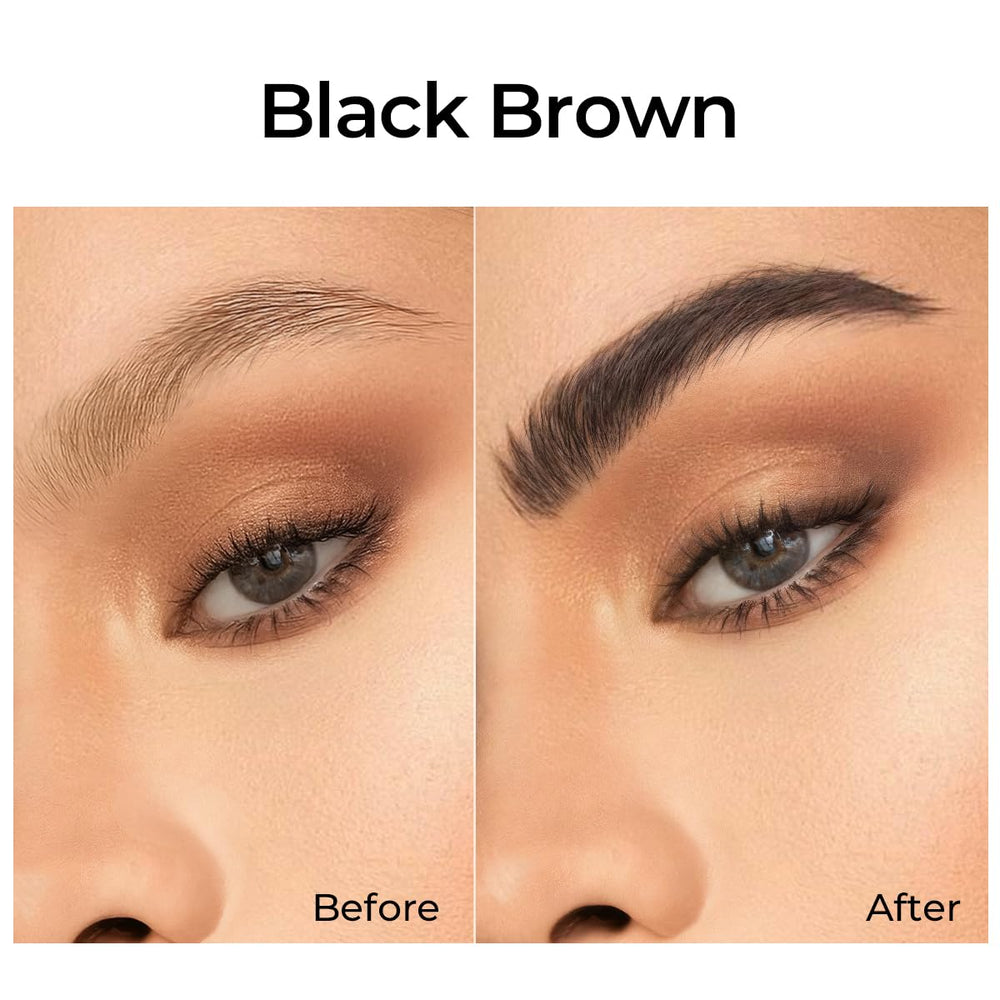 SACE LADY before and after brows demonstrating natural definition and fuller appearance