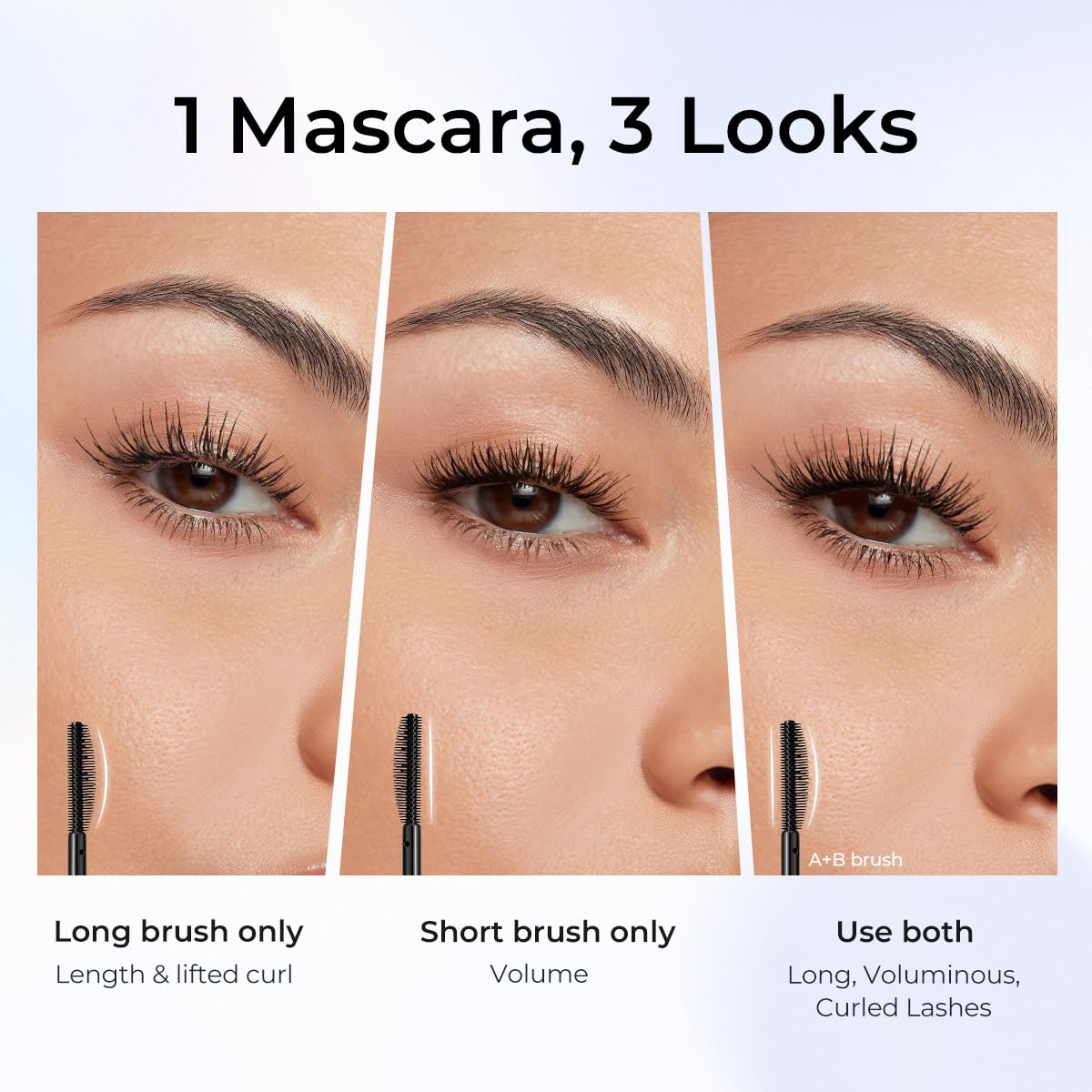 SACE LADY long bristle close up highlighting separation and length benefit