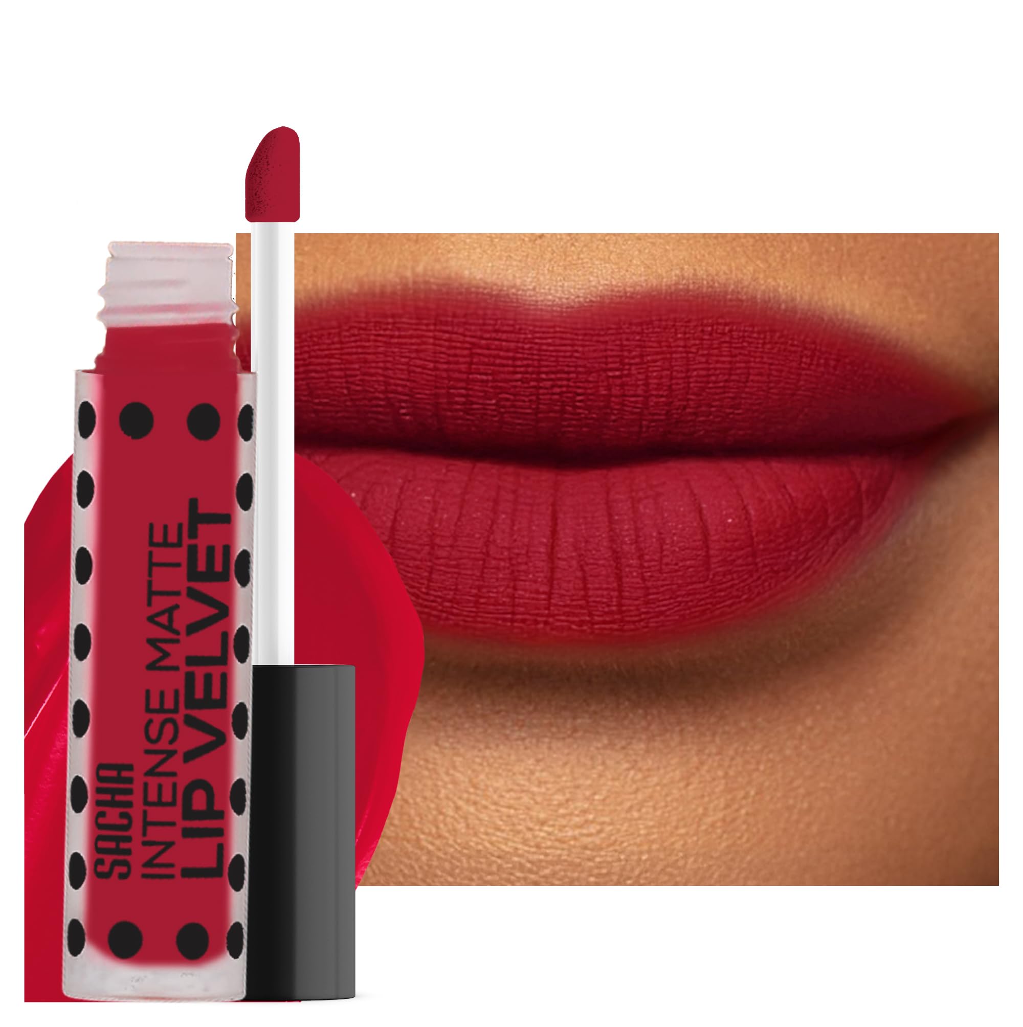 Sacha Cosmetics Hello Boys front packaging showing vibrant shade and branding