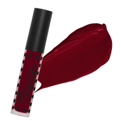 Sacha Cosmetics label close-up displaying shade name and product details for shopper confidence