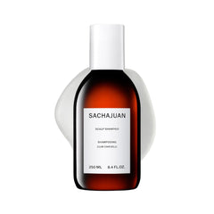 SACHAJUAN bottle front view showing clean anti-dandruff branding and benefits