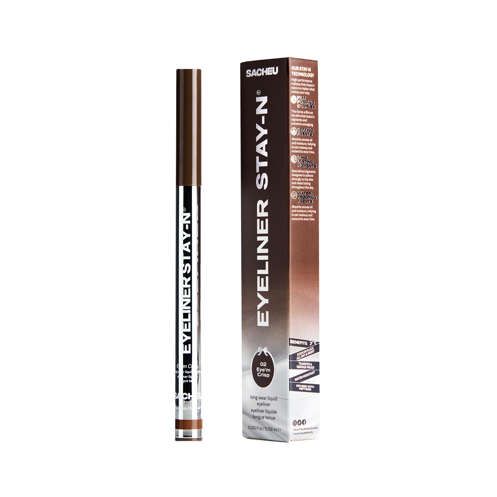 Sacheu before and after lash base showing defined lashline improvement