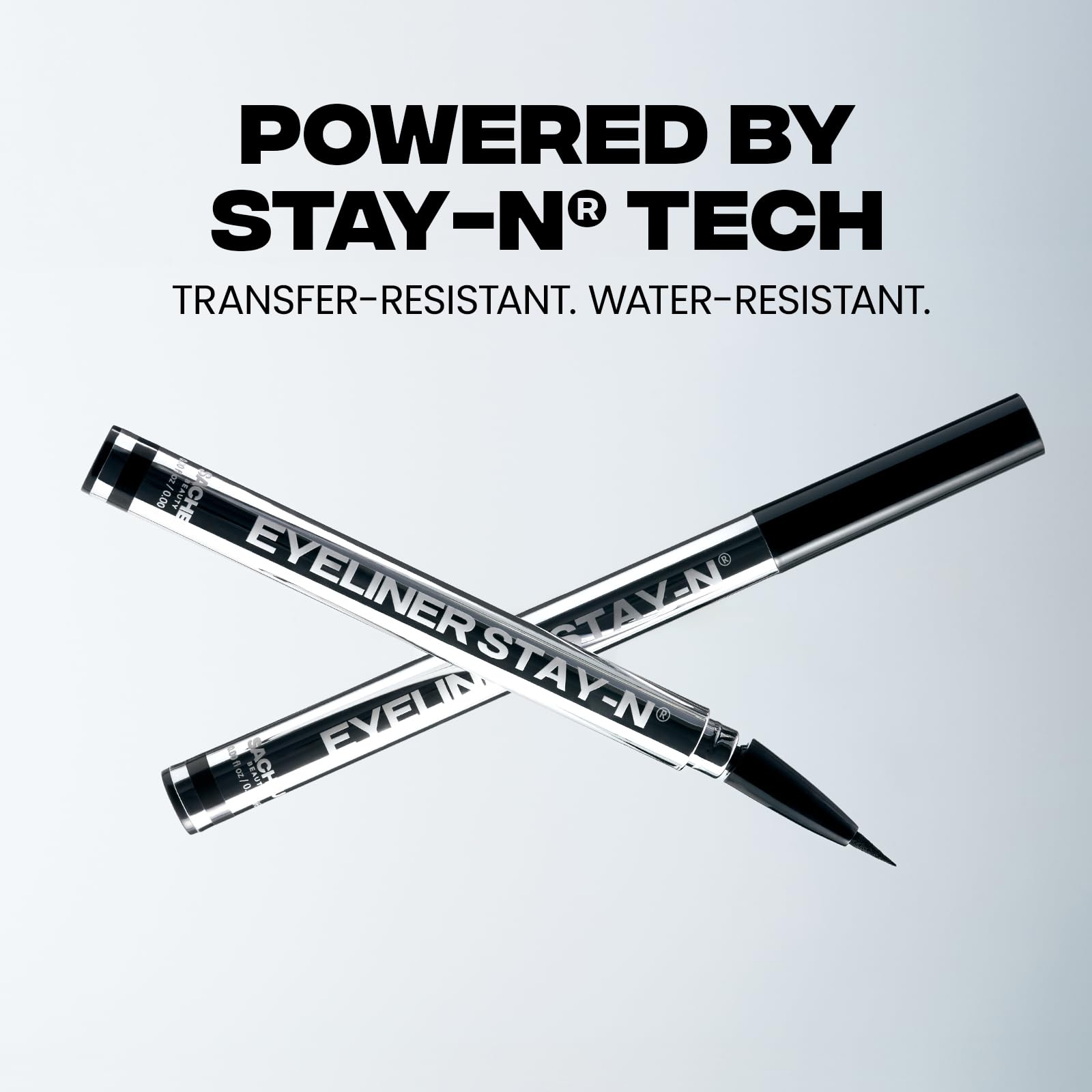 Sacheu eyeliner beside a coin for compact size and travel convenience