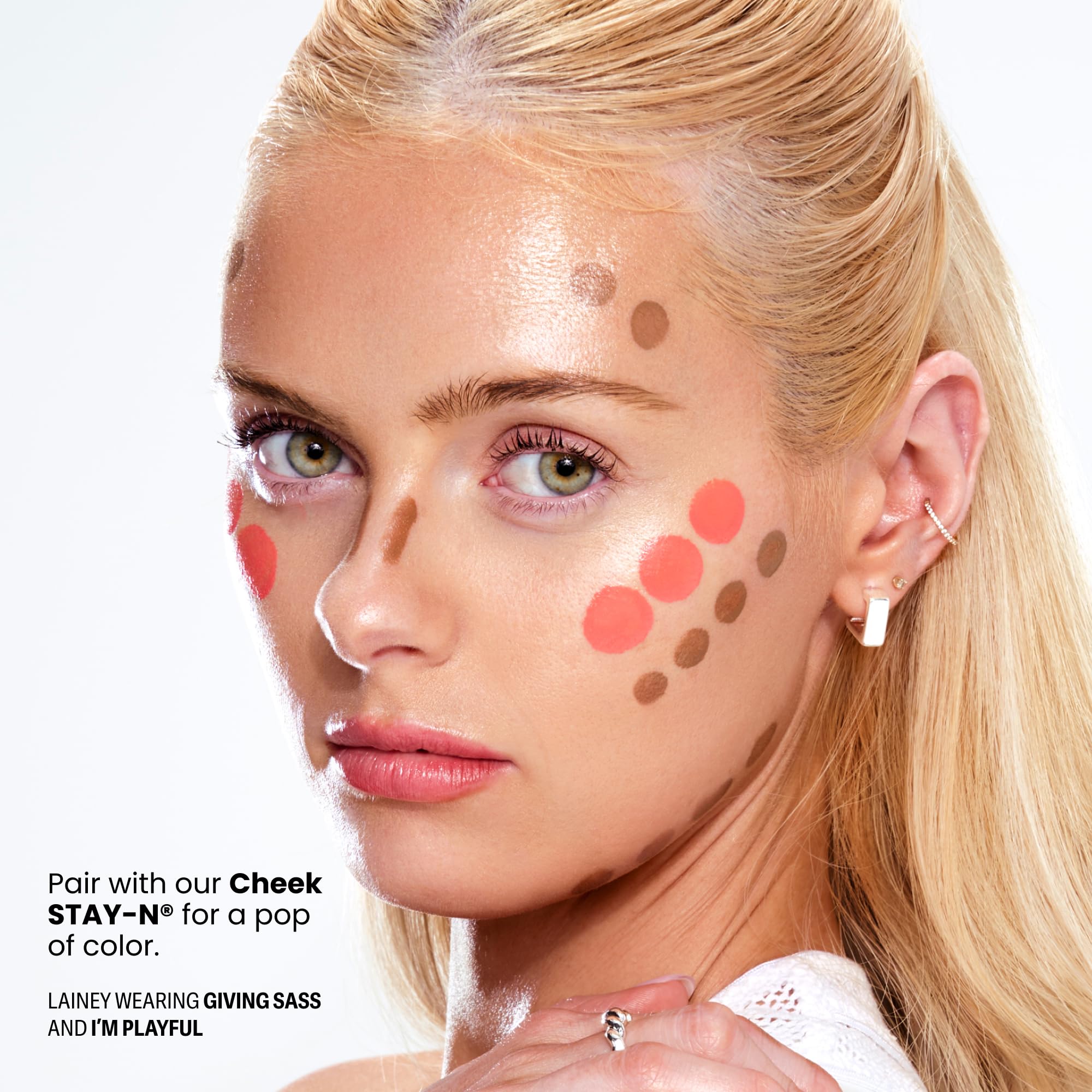 Sacheu STAY-N label highlighting vegan collagen, polyglutamic acid, and squalane benefits