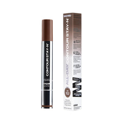 Sacheu in a makeup bag highlighting travel-ready, durable formula