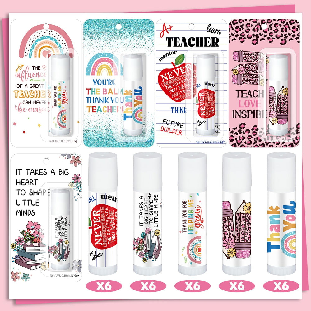 Sacubee label detail with teacher-week design adding festive presentation
