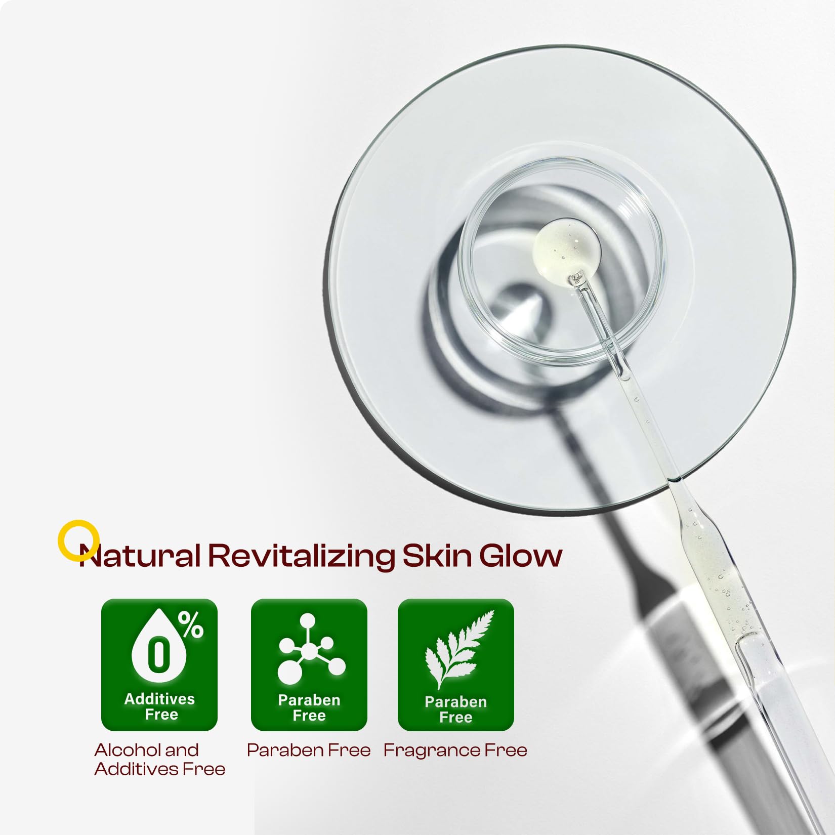 SADOWAY bottle beside aloe and ginseng showing soothing botanical benefit