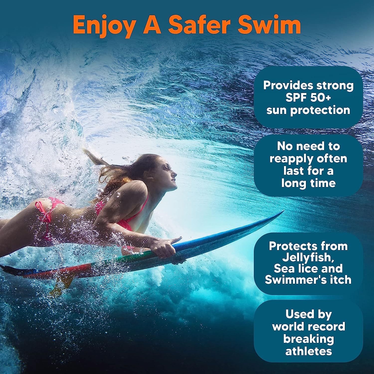 SAFE SEA tube in hand showing compact travel size and easy carry