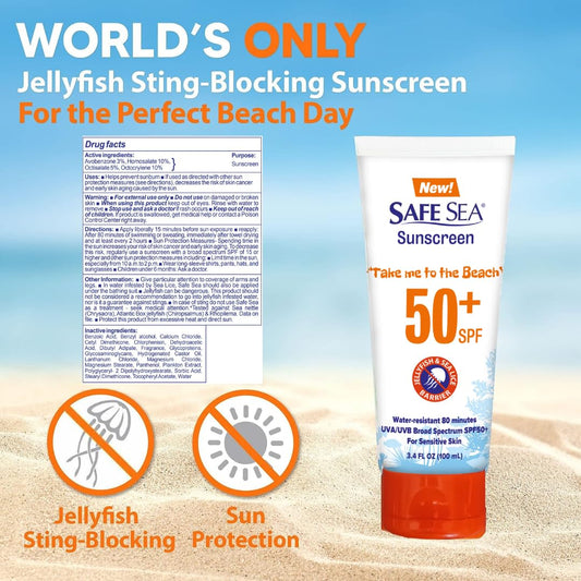SAFE SEA lotion texture close-up showing smooth spreadable barrier