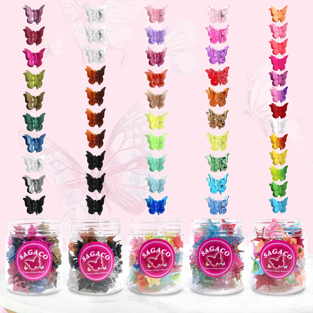 sagaco multi-color array laid flat to display ten sparkly shades