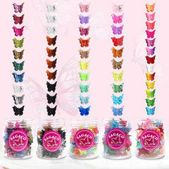 sagaco multi-color array laid flat to display ten sparkly shades