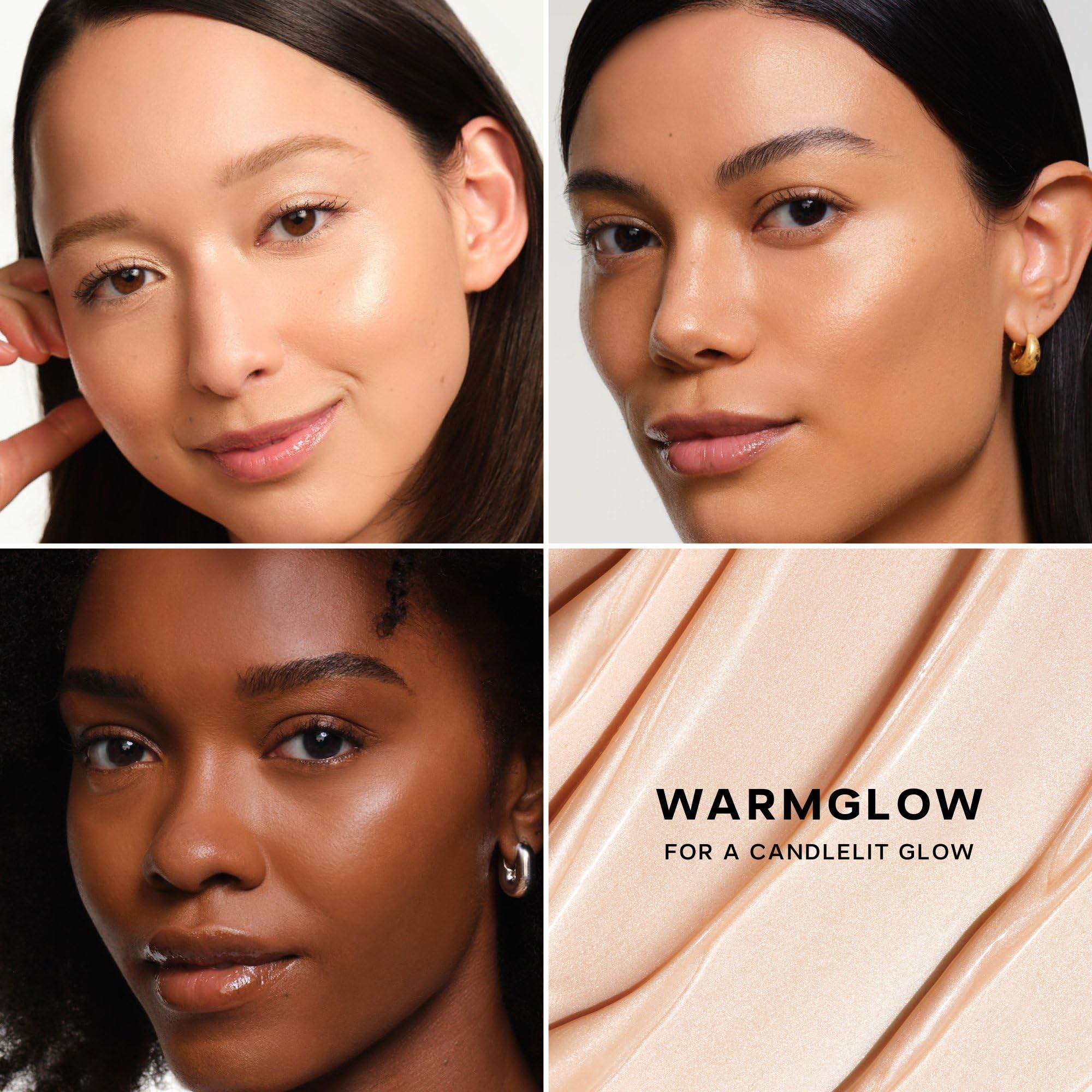 Saie mixed with foundation in bowl showing customizable glow and seamless blend benefit