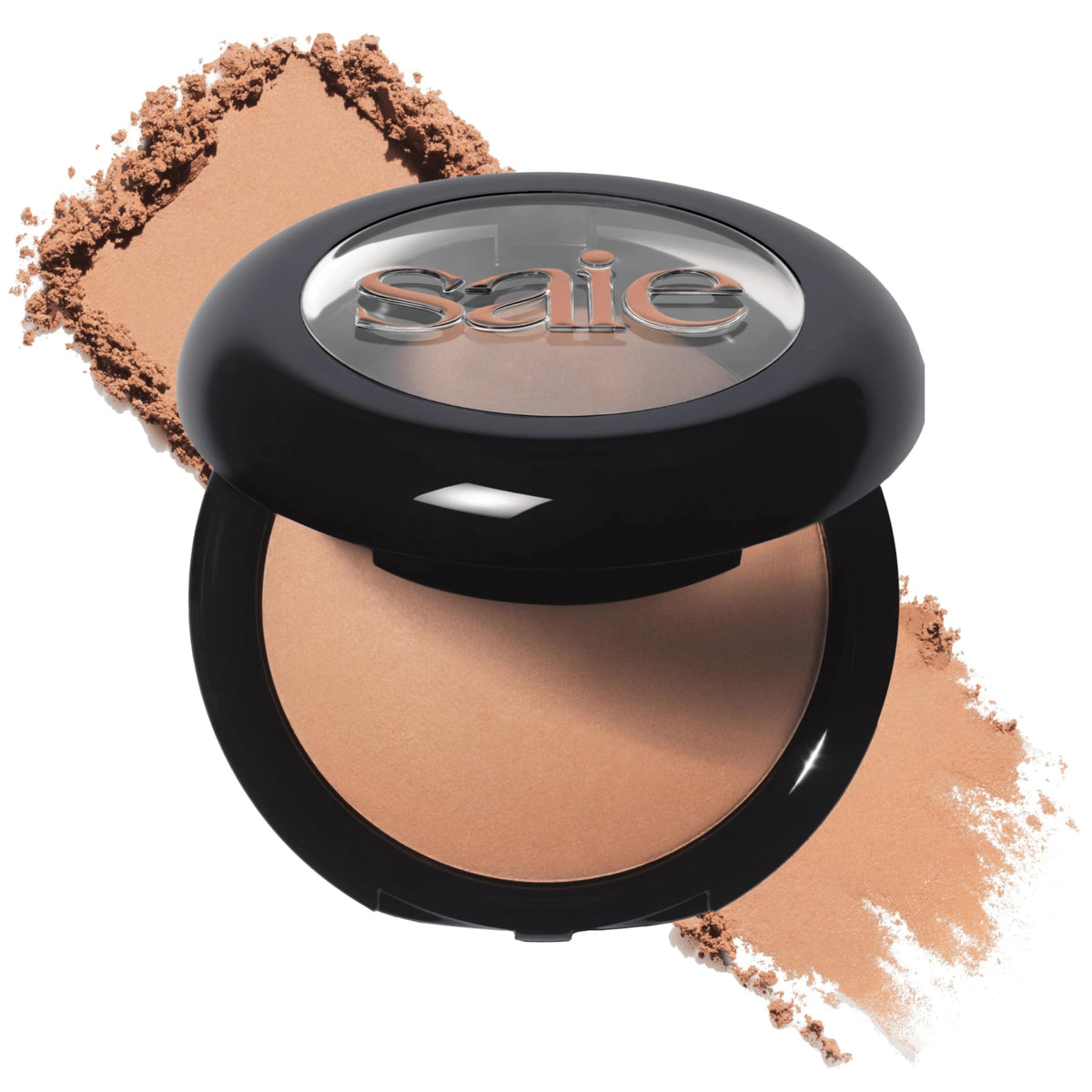 Saie Palermo front pan showing baked bronzer for natural warmth