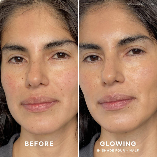 Saie Slip Tint creamy texture close-up highlighting hydrating finish