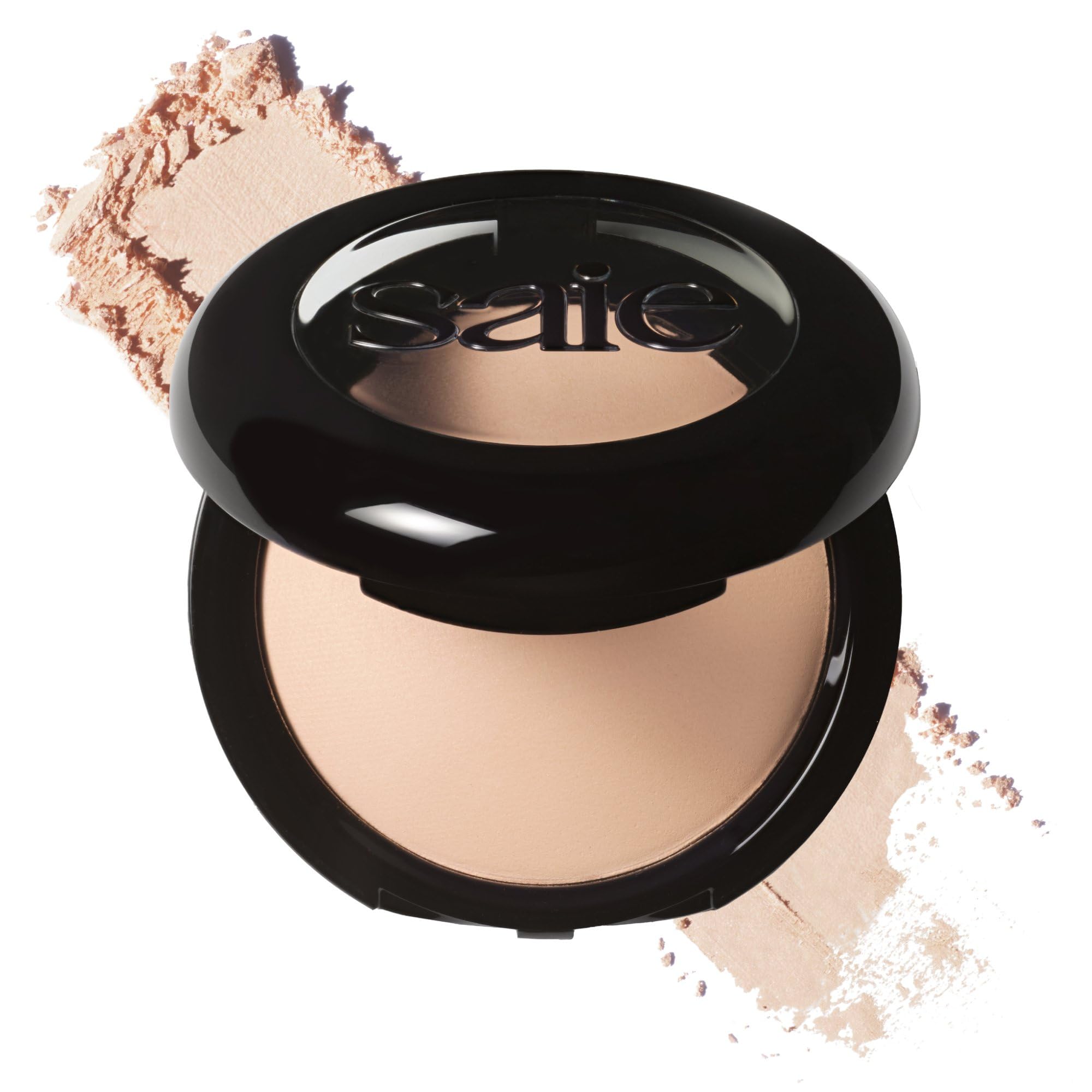 Saie compact front view showing sleek packaging and lightweight finish