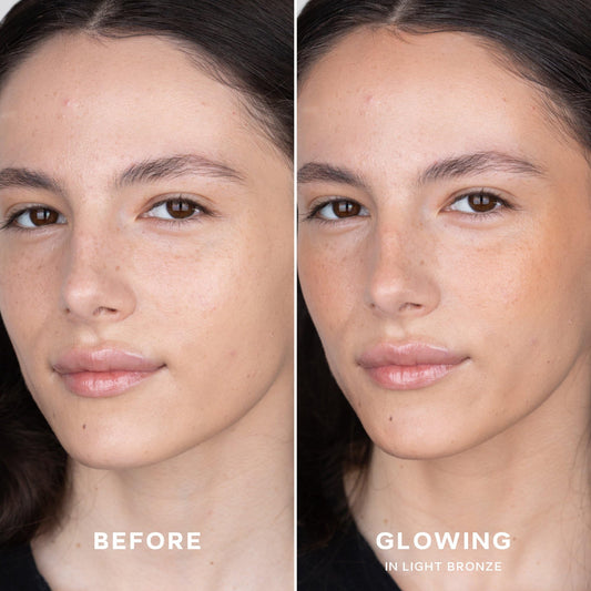 Saie Sun Melt open balm texture demonstrating creamy spreadability