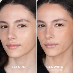 Saie Sun Melt open balm texture demonstrating creamy spreadability