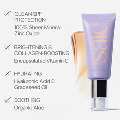 Saie Sunvisor pump dispensing product demonstrating easy, measured application