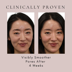SAINT JANE applied on cheek showing primer effect and pore-blurring benefit
