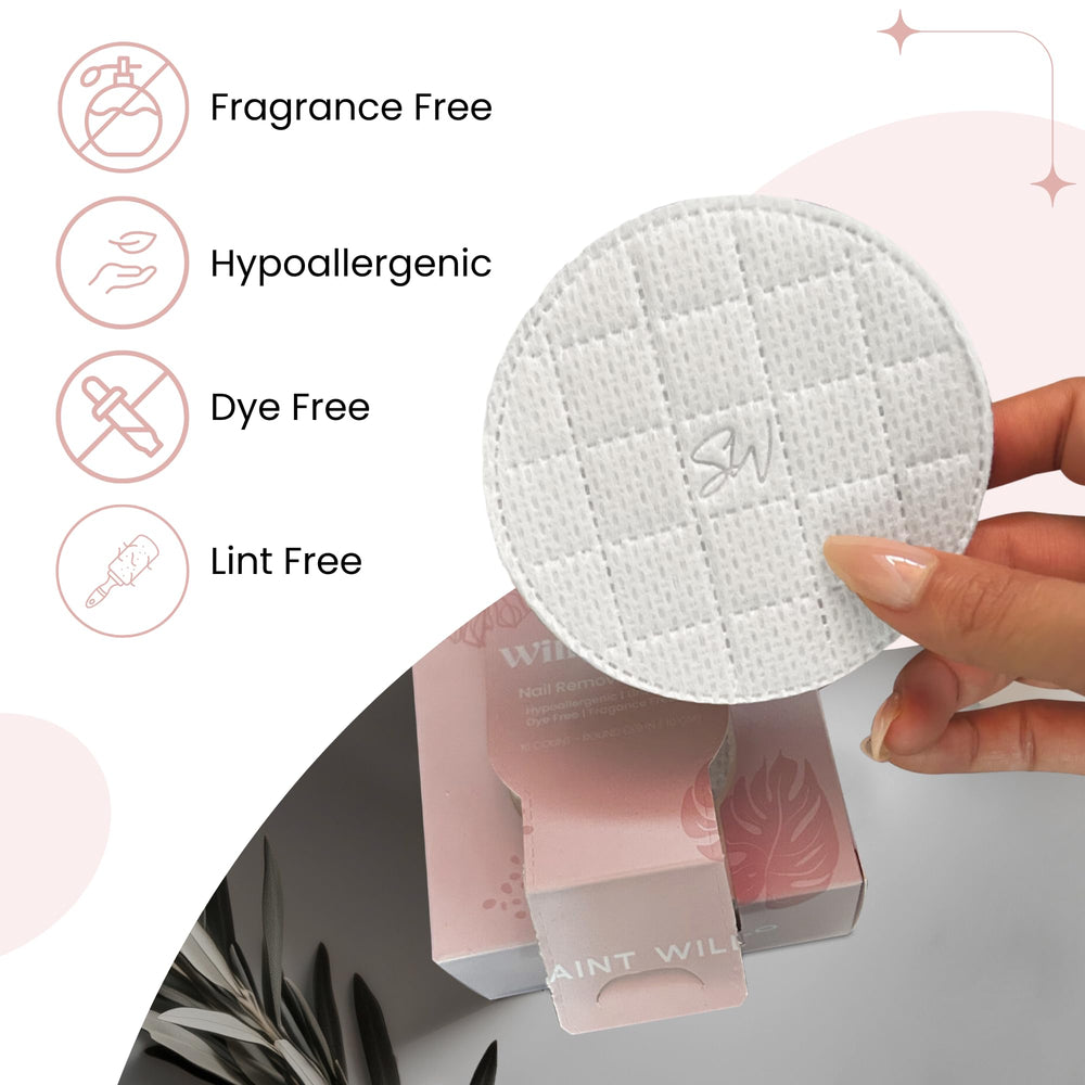Saint Willo pad in use removing acrylic for faster, cleaner results