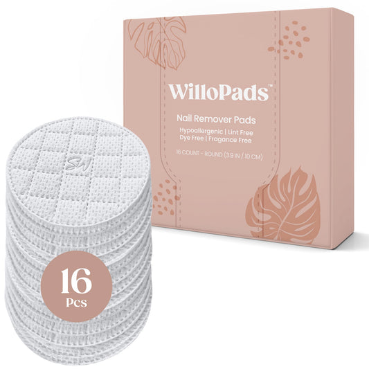 Saint Willo front packaging showing 16 round Willopads and benefits