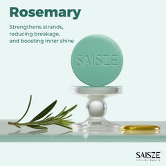 SAISZE conditioner bar creating creamy lather, smooth detangling benefit for hair