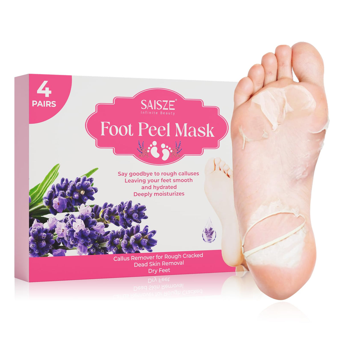 SAISZE front packaging showing four pairs and benefits