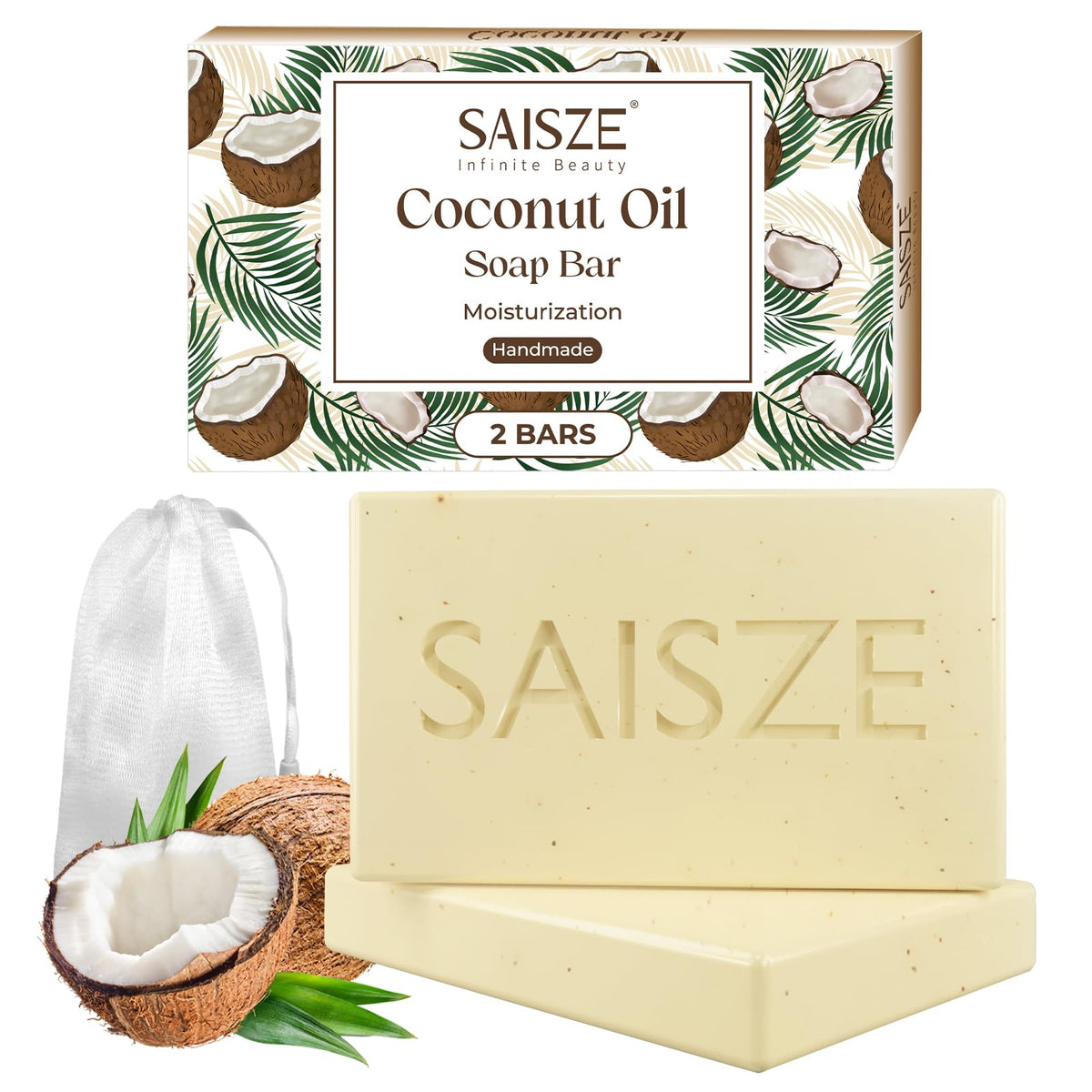 SAISZE front packaging showing the 8 oz bar and organic labeling for confident purchase