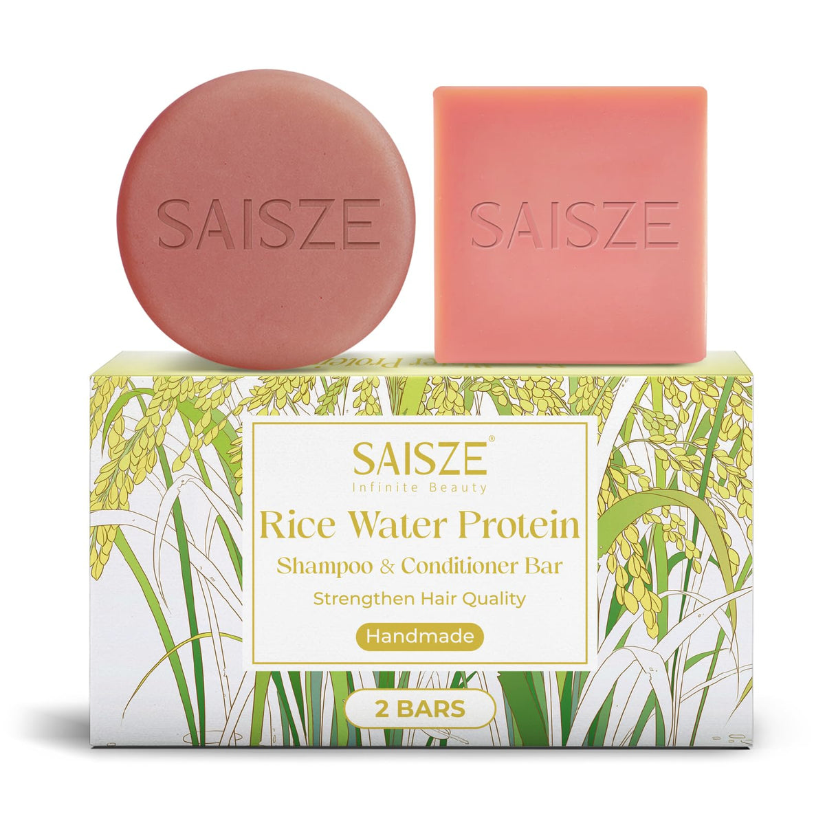 SAISZE front packaging pair showing compact eco-friendly benefits