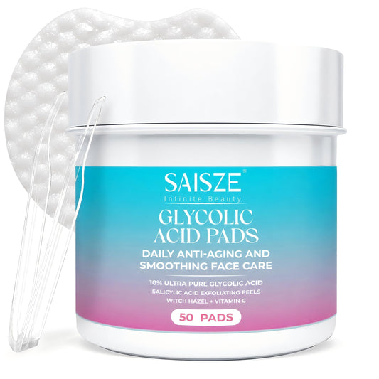 SAISZE front packaging showing jar and label, convenient daily exfoliation