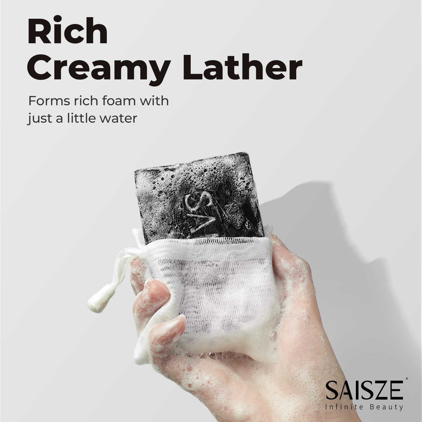 SAISZE sliced bar inside view showing uniform texture and quality